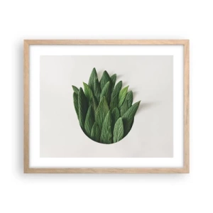 Poster in cornice rovere chiaro - Curiosità irrefrenabile - 50x40 cm