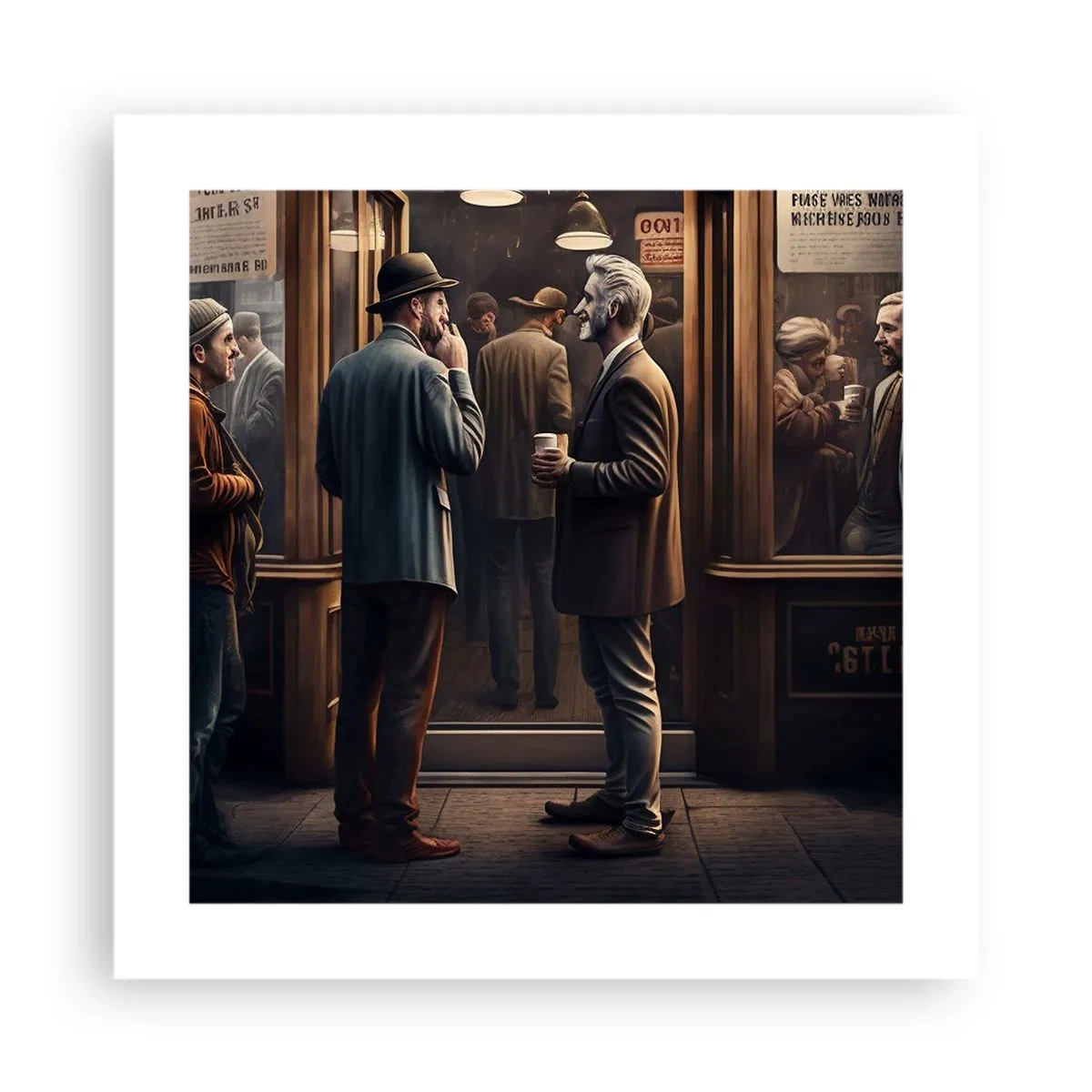 Poster - Il buon momento della giornata - 40x40 cm