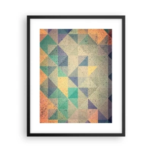 Poster in cornice nera - La repubblica dei triangoli - 40x50 cm