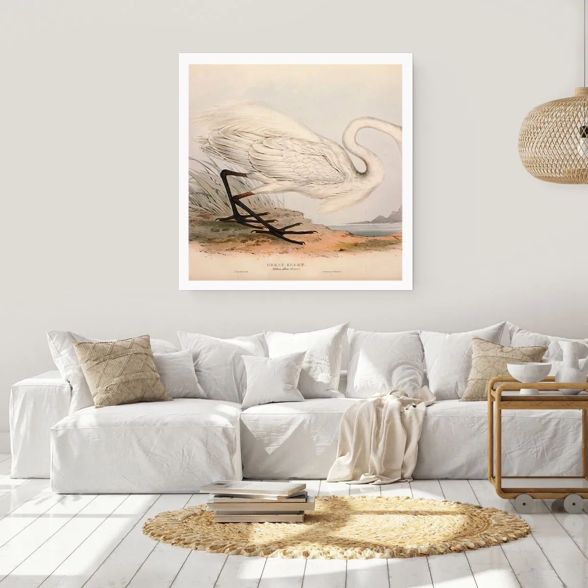 Poster - La signora nel canneto - 60x60 cm