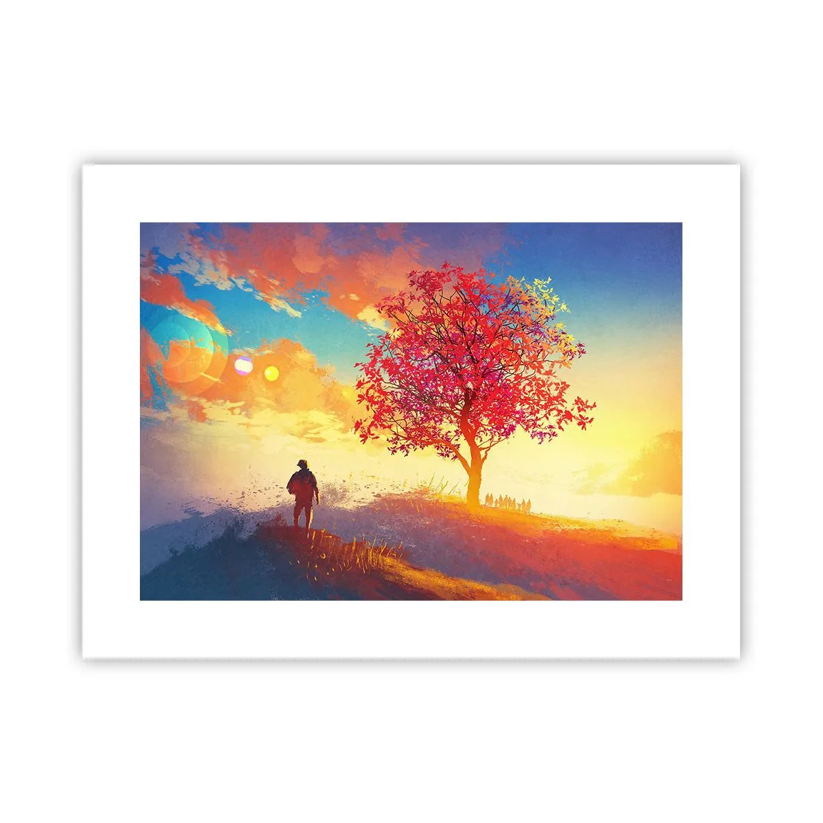 Poster - Pellegrino alla meta - 40x30 cm