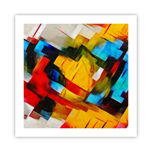 Poster - Intreccio multicolore - 50x50 cm