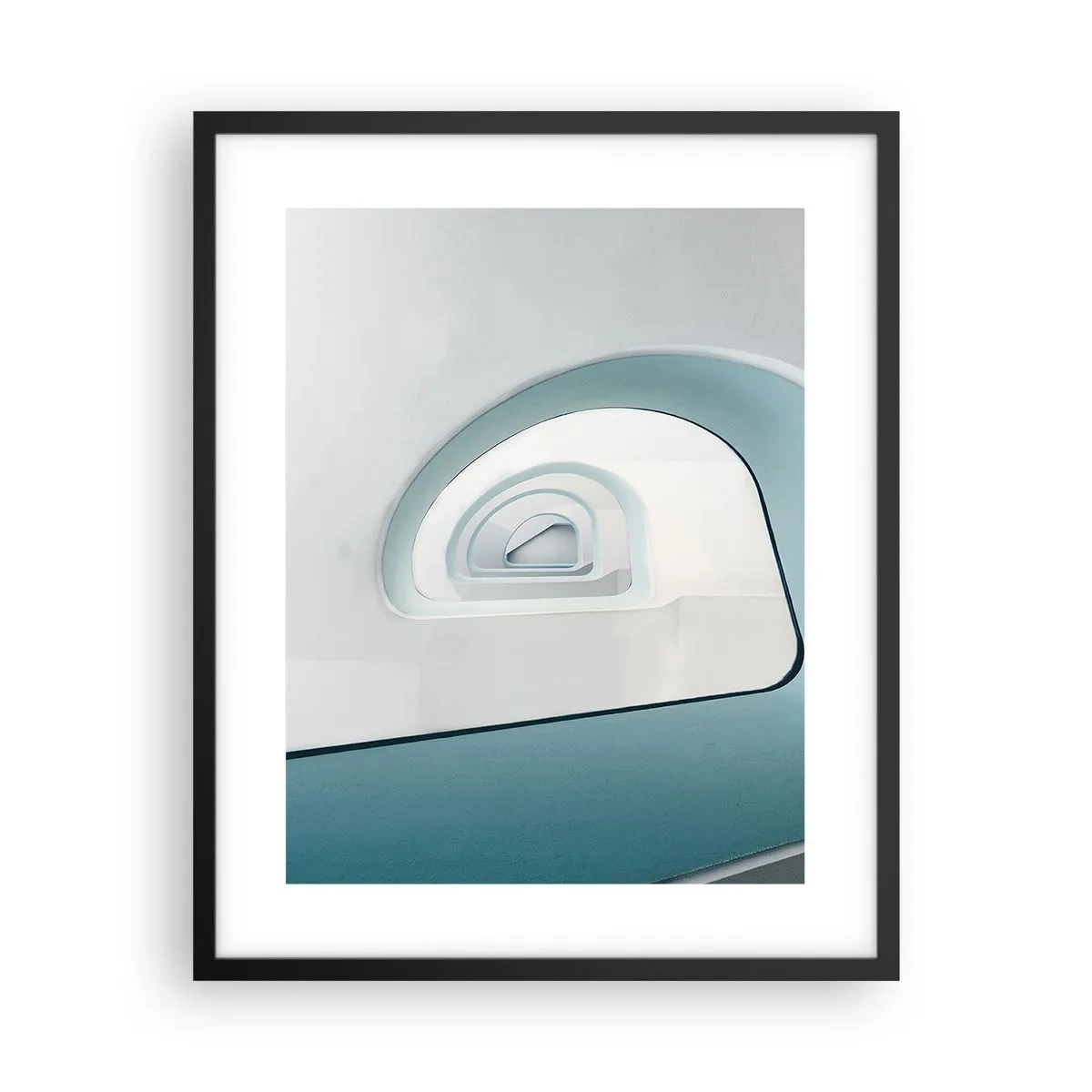 Poster in cornice nera - Blu fino in fondo - 40x50 cm