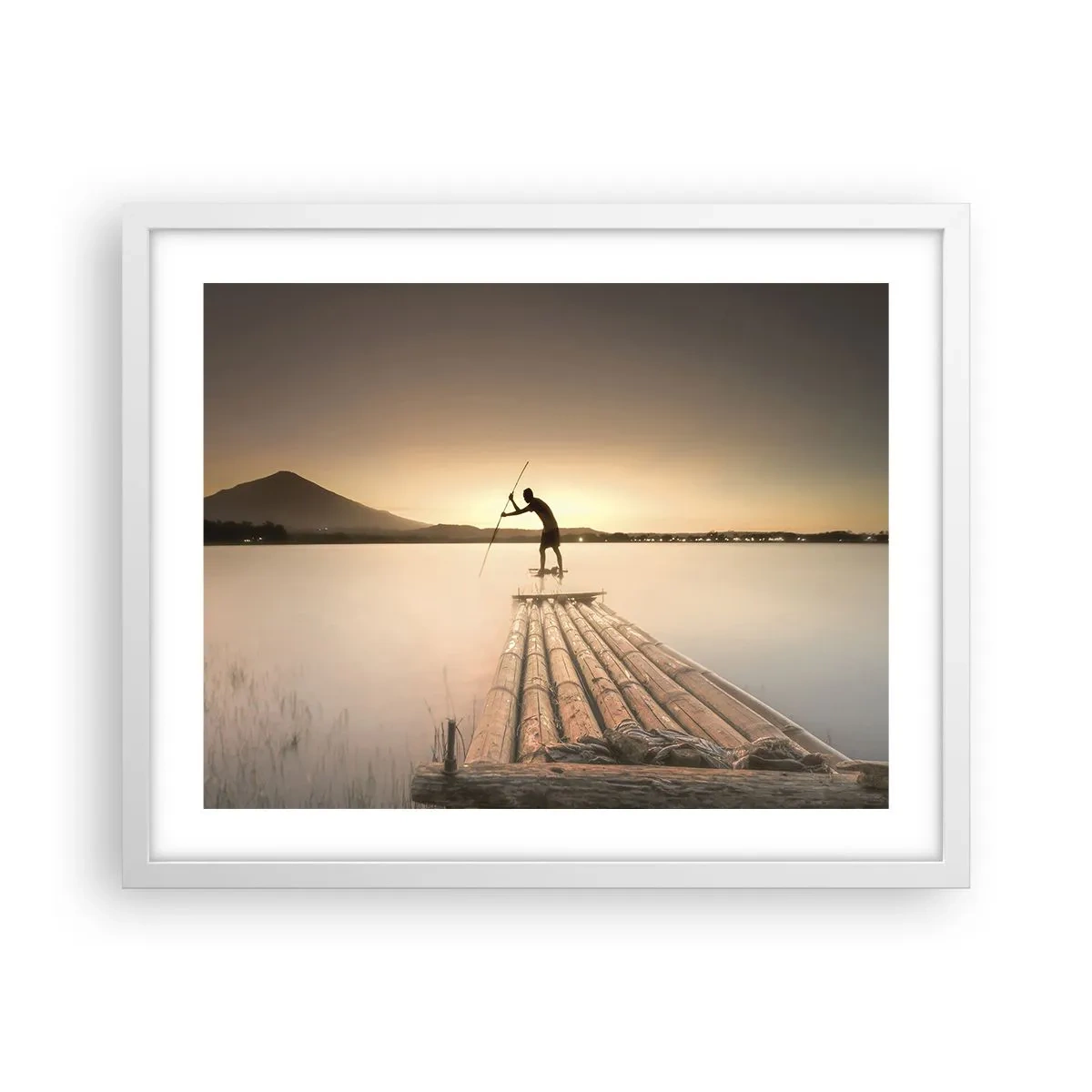 Poster in cornice bianca - Prima del riposo - 50x40 cm