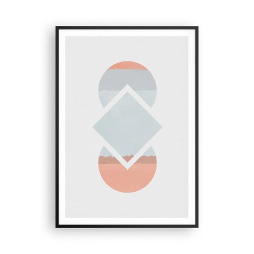 Poster in cornice nera - La situazione è chiara - 70x100 cm