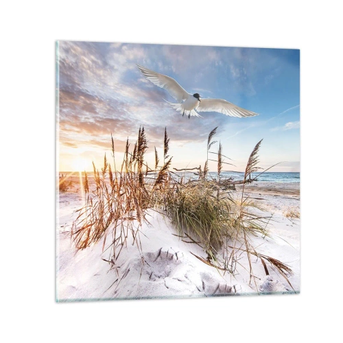 Quadro su vetro - Vento dal mare - 30x30 cm