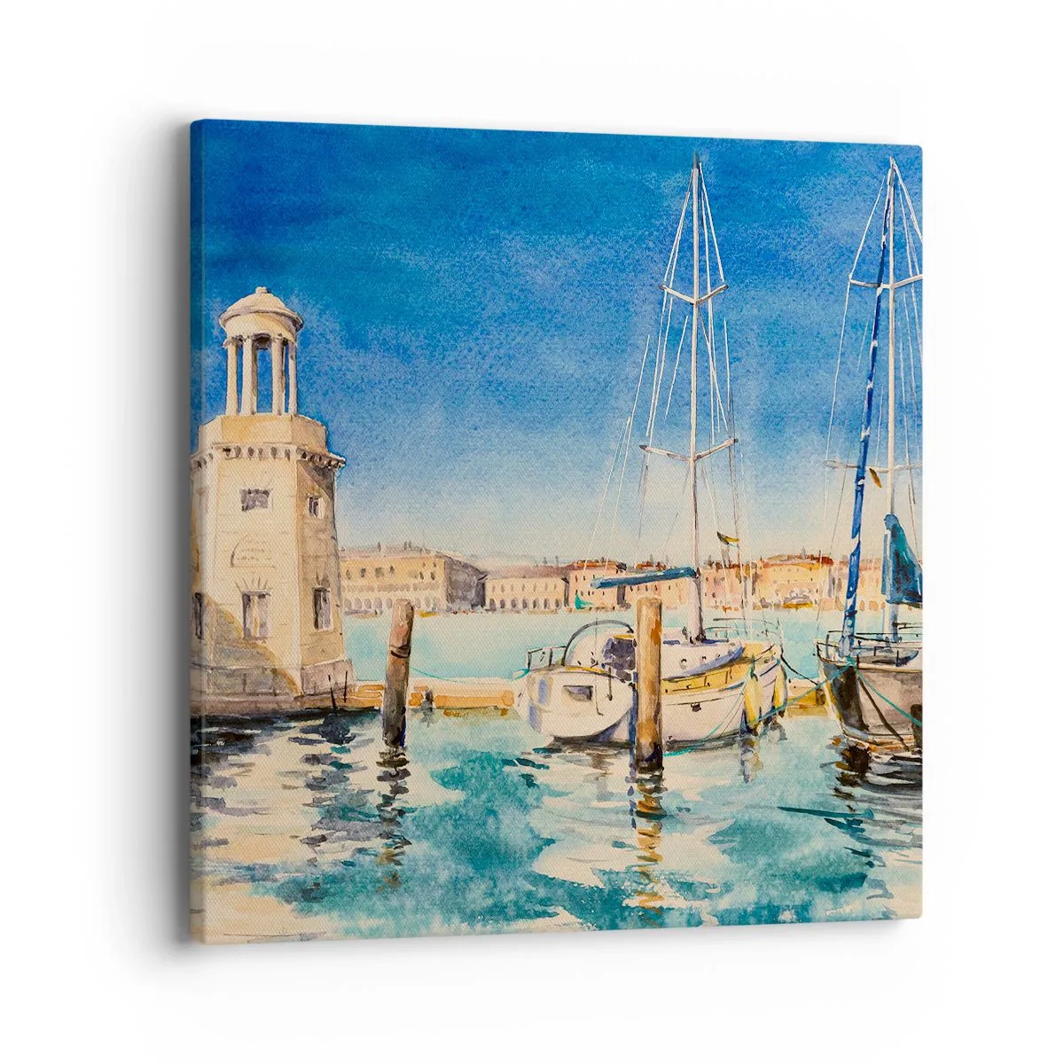 Quadro su tela - Stampe su Tela - La laguna assolata - 40x40 cm