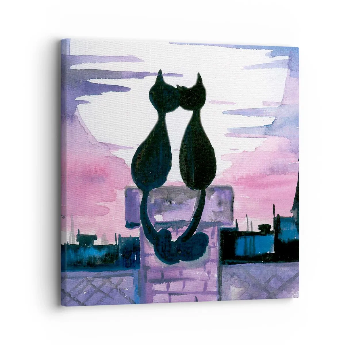 Quadro su tela - Stampe su Tela - Appuntamento sotto la luna - 30x30 cm