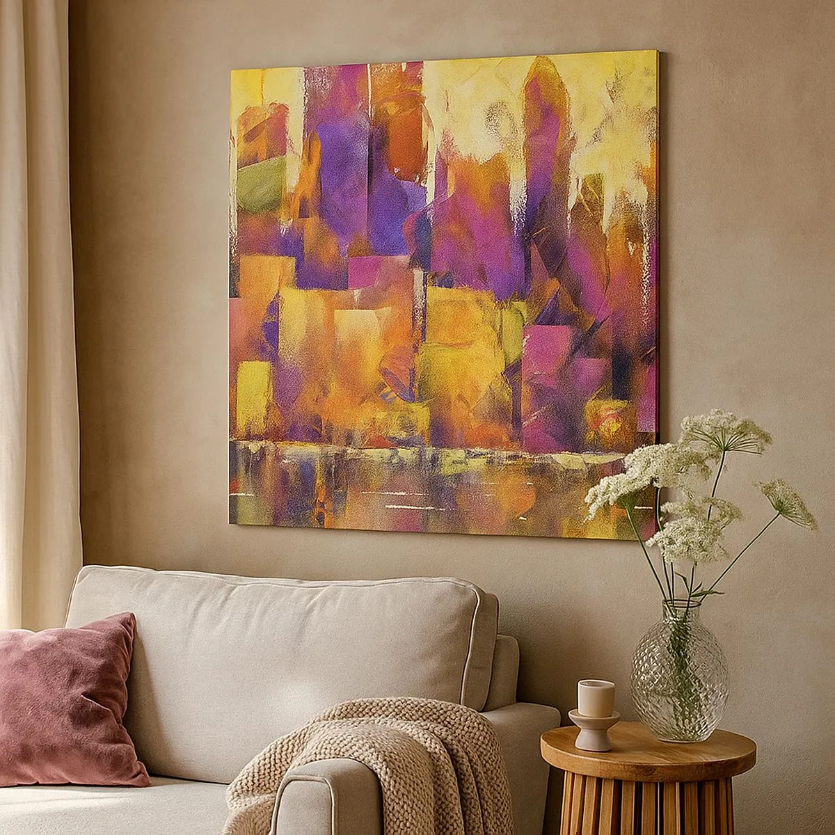 Quadro su tela - Stampe su Tela - Composizione metropolitana - 30x30 cm