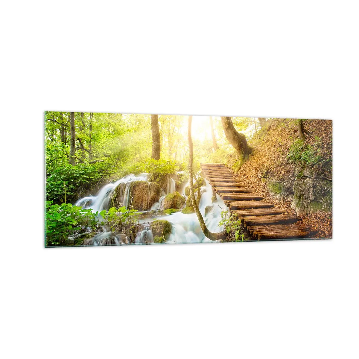 Quadro su vetro - Bramata freschezza - 100x40 cm