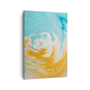 Quadro su tela - Stampe su Tela - Vortice pastello - 50x70 cm