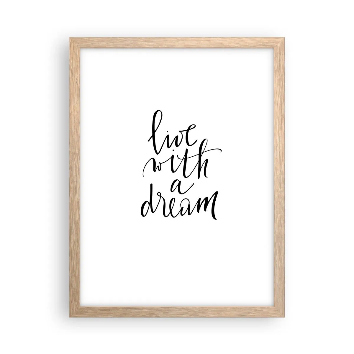 Poster in cornice rovere chiaro - Of course - 30x40 cm