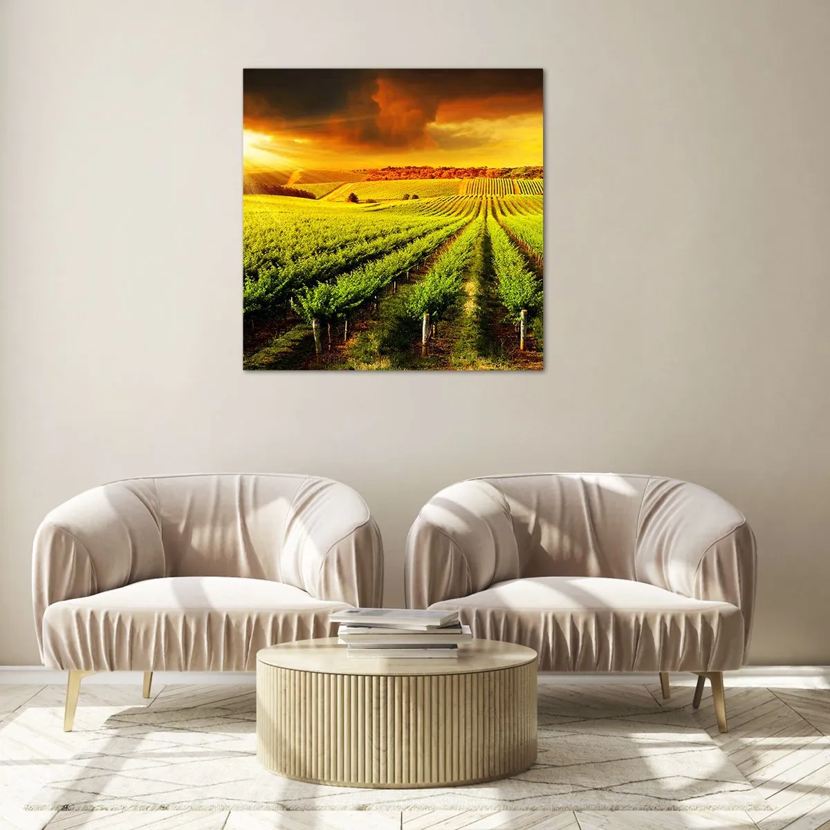 Quadro su vetro - Sotto il sole dell'Australia - 70x70 cm