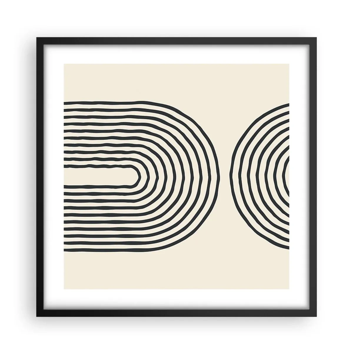 Poster in cornice nera - Tra un attimo... - 50x50 cm