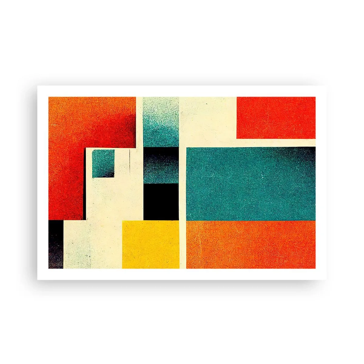 Poster - Astrazione geometrica: energia buona - 91x61 cm