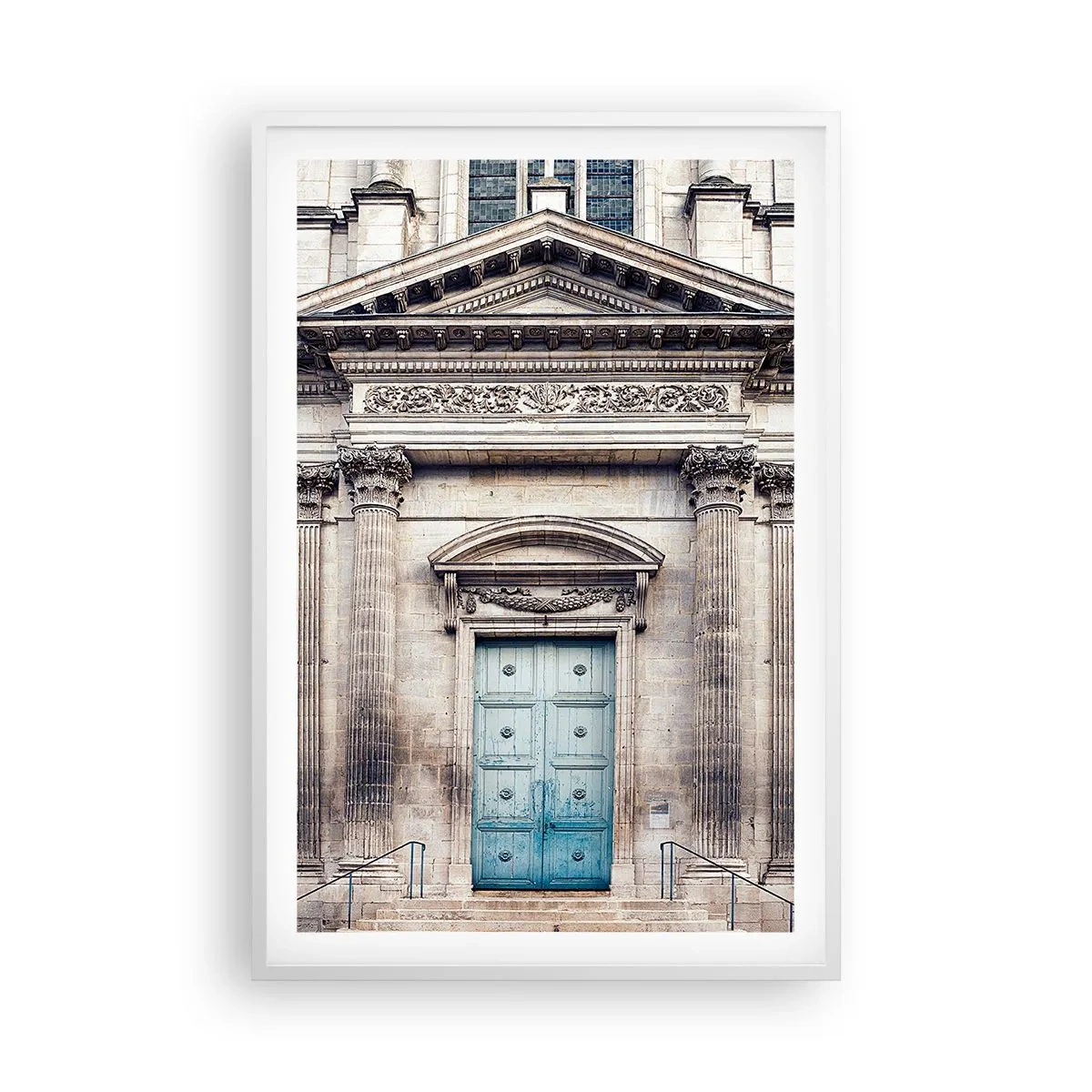 Poster in cornice bianca - La porta del mondo dello spirito - 61x91 cm