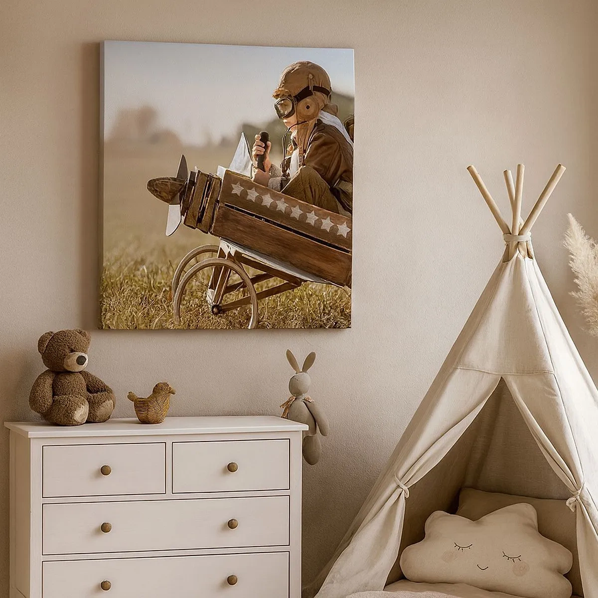 Quadro su tela - Stampe su Tela - Decollo verso i sogni - 30x30 cm