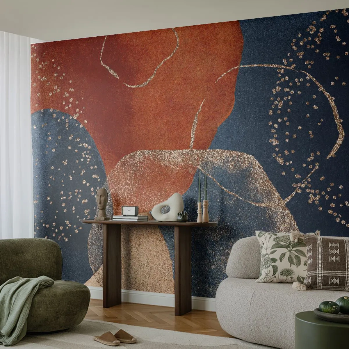 Fotomurali Premium Canvas - La leggerezza dell'essere - Astrazione, Pezzo, Arte Moderna - 300x210 cm