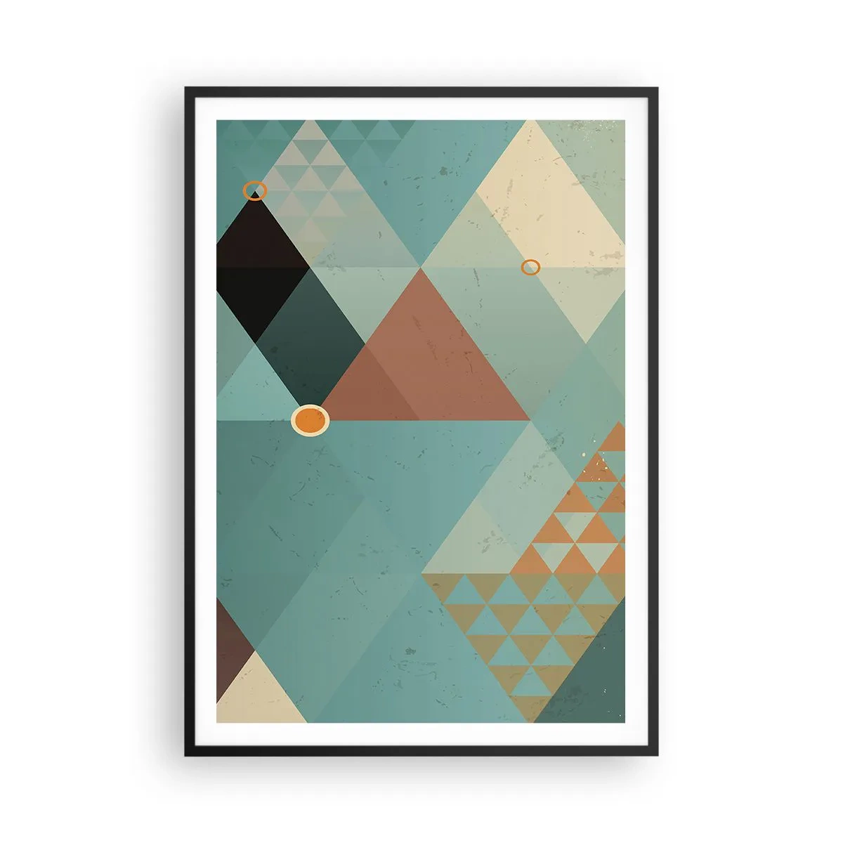 Poster in cornice nera - Unità della molteplicità, molteplicità dell'unità - 70x100 cm