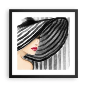 Poster in cornice nera - Dove trovarti? - 40x40 cm