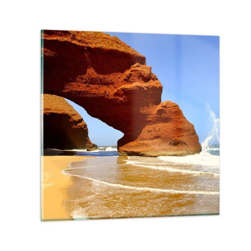 Quadro su vetro - Migliaia di anni di acqua e vento - 60x60 cm