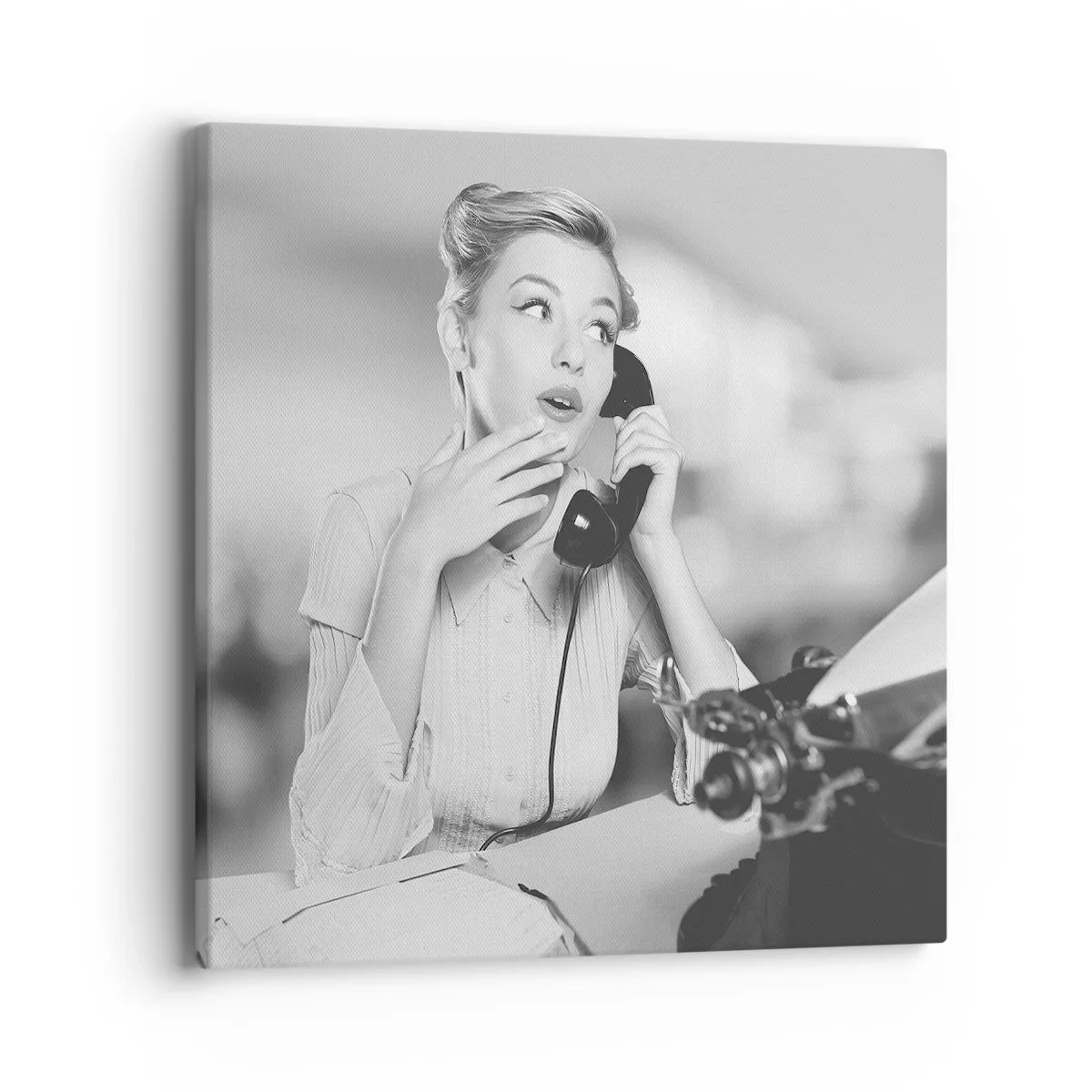 Quadro su tela - Stampe su Tela - Salve, qui gli anni '50 - 40x40 cm