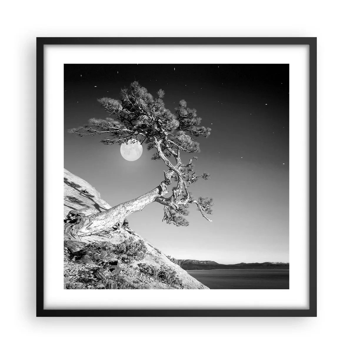 Poster in cornice nera - Guerriera vittoriosa - 50x50 cm