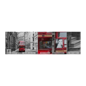 Campione di Fotomurale Premium Sand - Il quotidiano non deve essere grigio - Città, Londra, Architettura - 100x30 cm