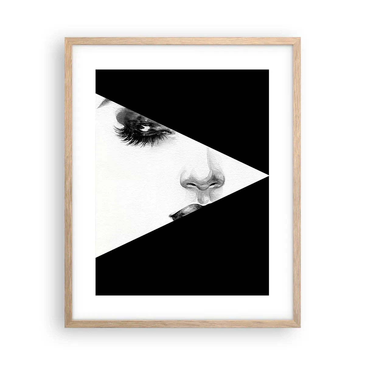 Poster in cornice rovere chiaro - Sempre da scoprire - 40x50 cm