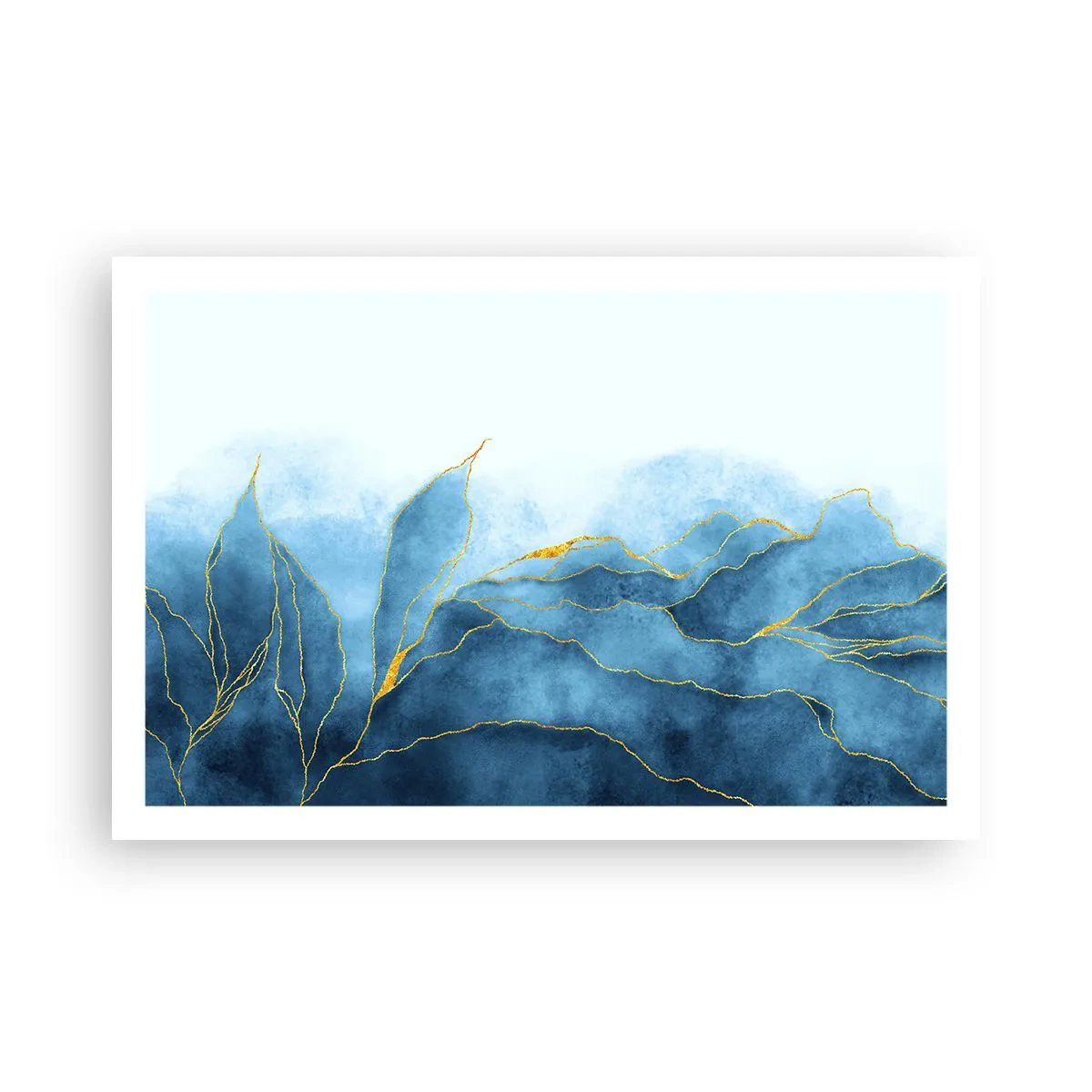 Poster - Blu nell'oro - 91x61 cm