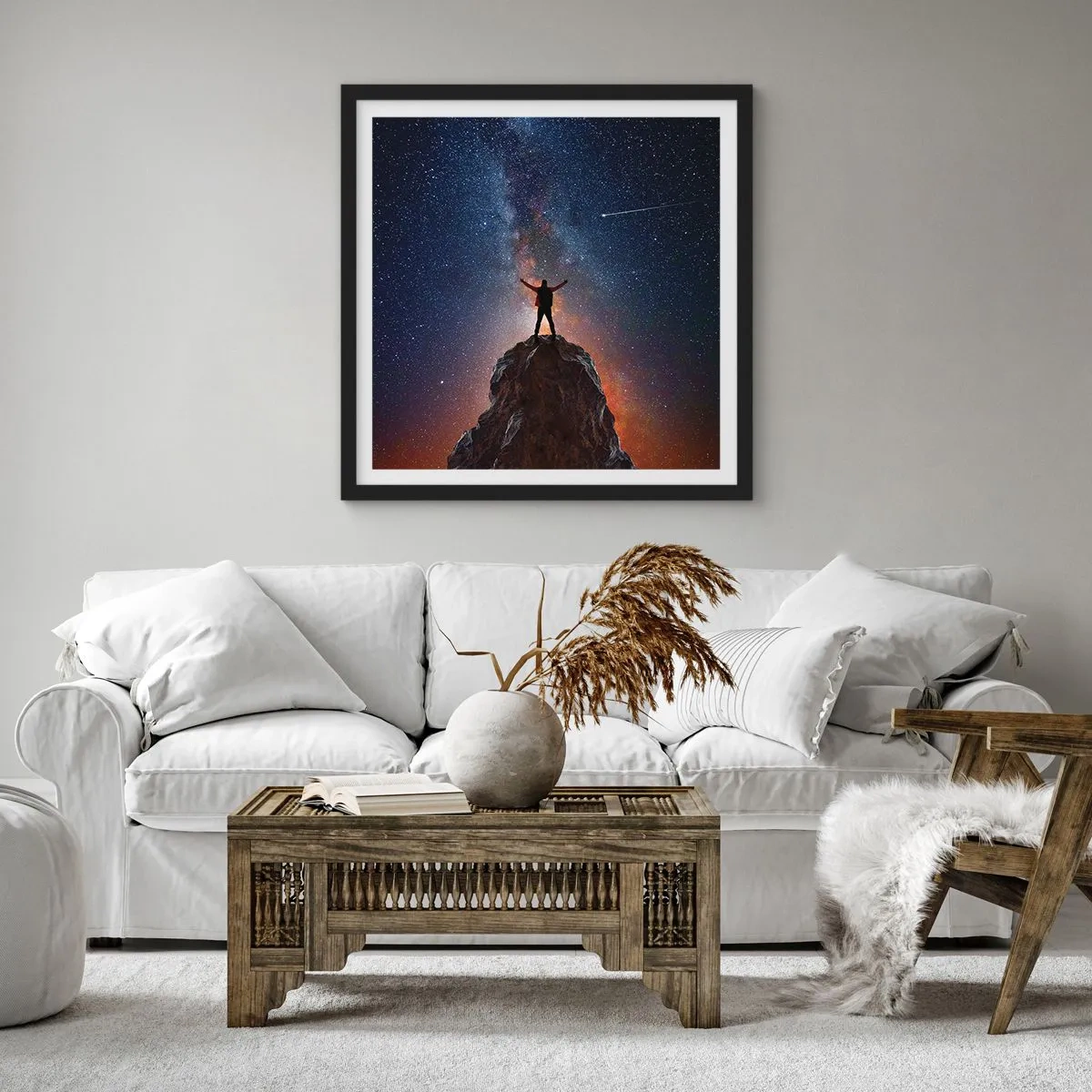 Poster in cornice nera - La forza è con me! - 40x40 cm