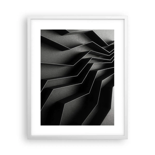 Poster in cornice bianca - Ordine tridimensionale - 40x50 cm