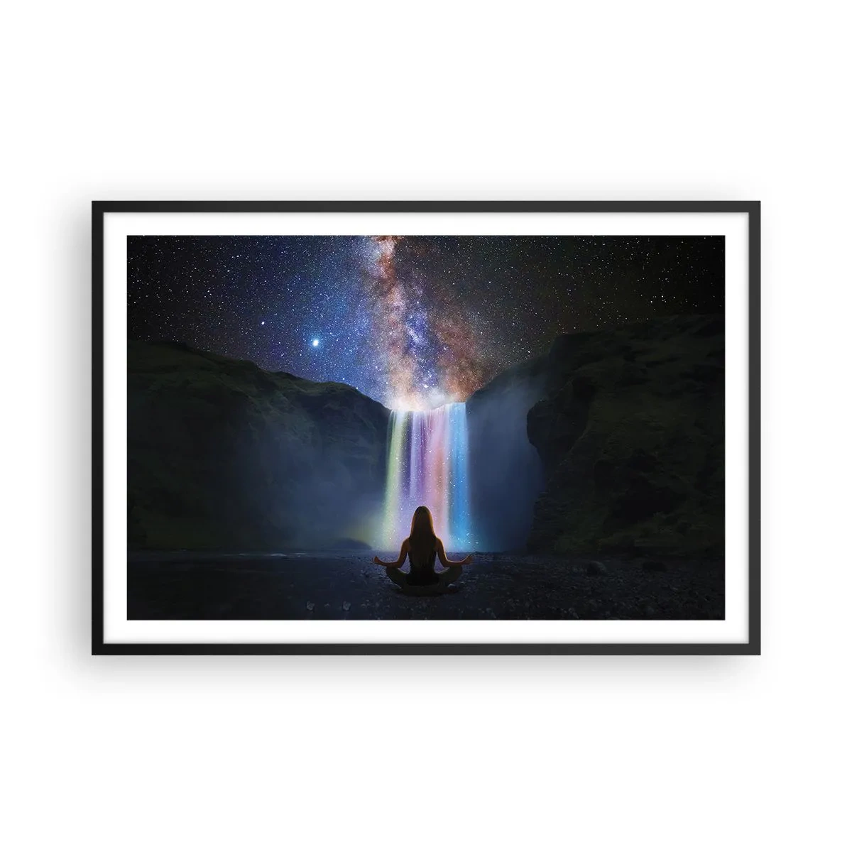 Poster in cornice nera - Armonia assoluta - 91x61 cm