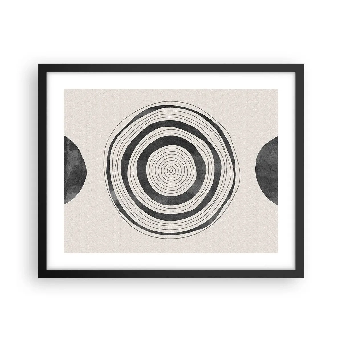 Poster in cornice nera - Conta ciò che sta in mezzo - 50x40 cm