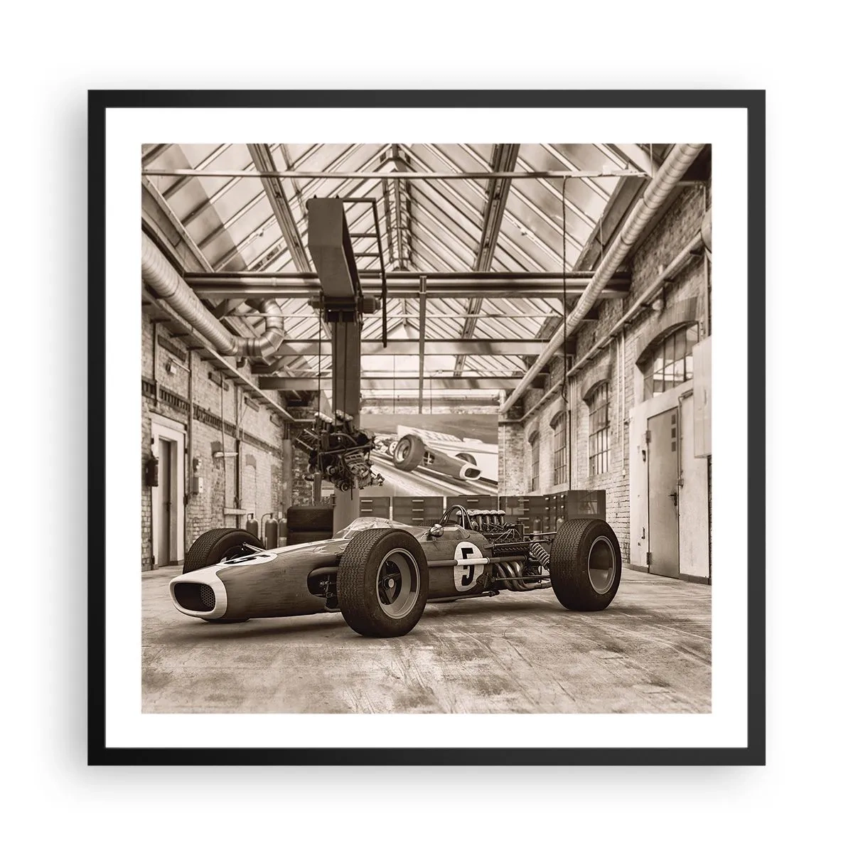 Poster in cornice nera - Il riposo del vincitore - 60x60 cm