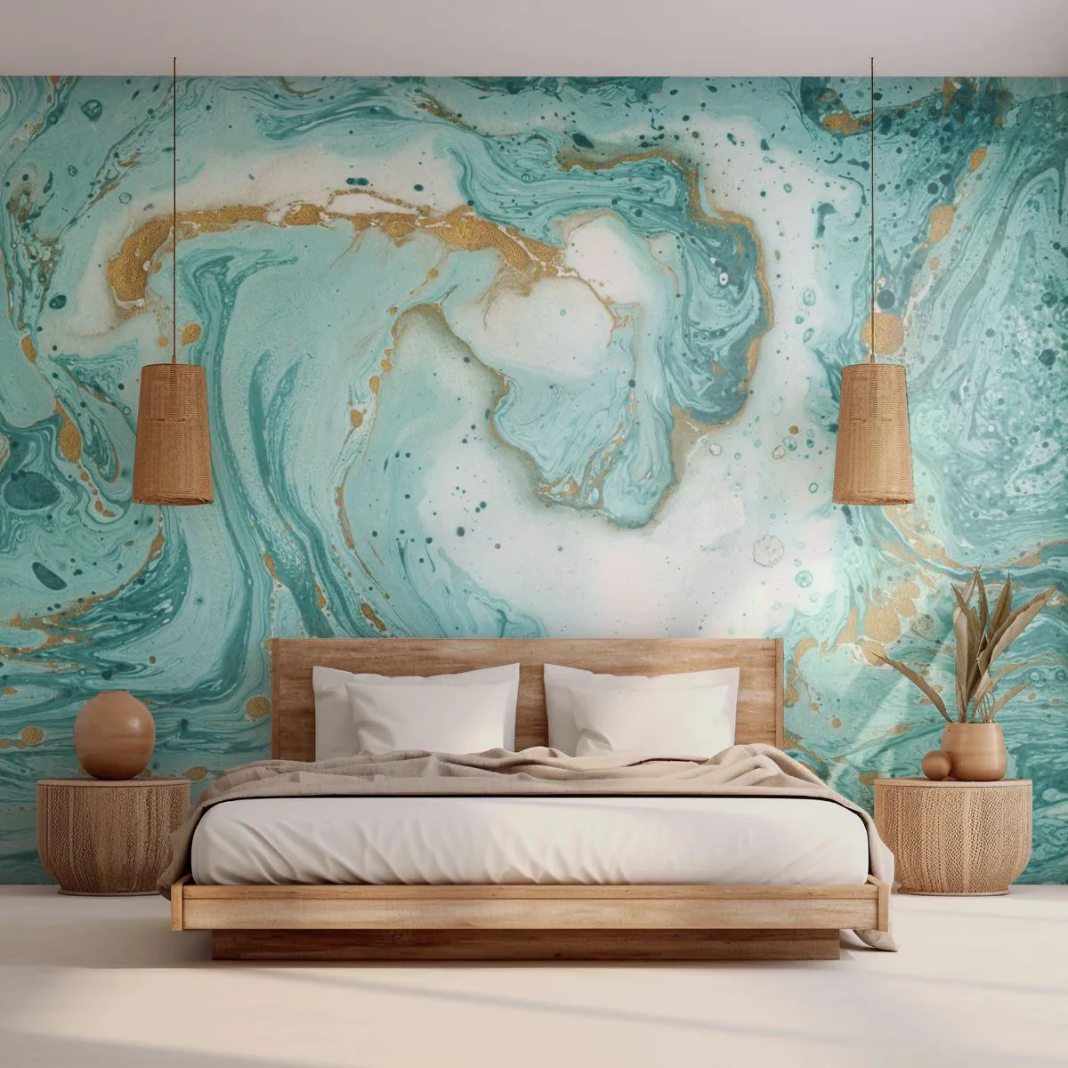 Fotomurali Standard Eco - La grande onda del periodo Edo - Astrazione, Pezzo, Grafica - 200x140 cm