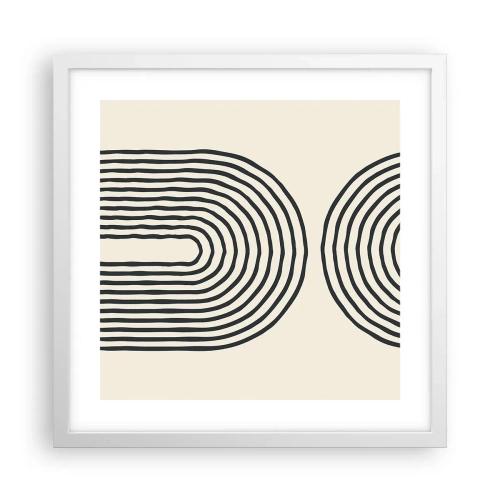Poster in cornice bianca - Tra un attimo... - 40x40 cm