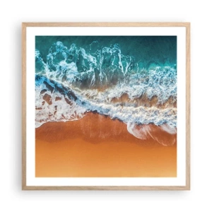Poster in cornice rovere chiaro - Sempre in coppia - 60x60 cm