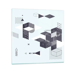 Quadro su vetro - La matematica nell'anima - 60x60 cm