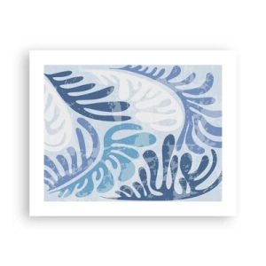 Poster - Felci blu - 50x40 cm