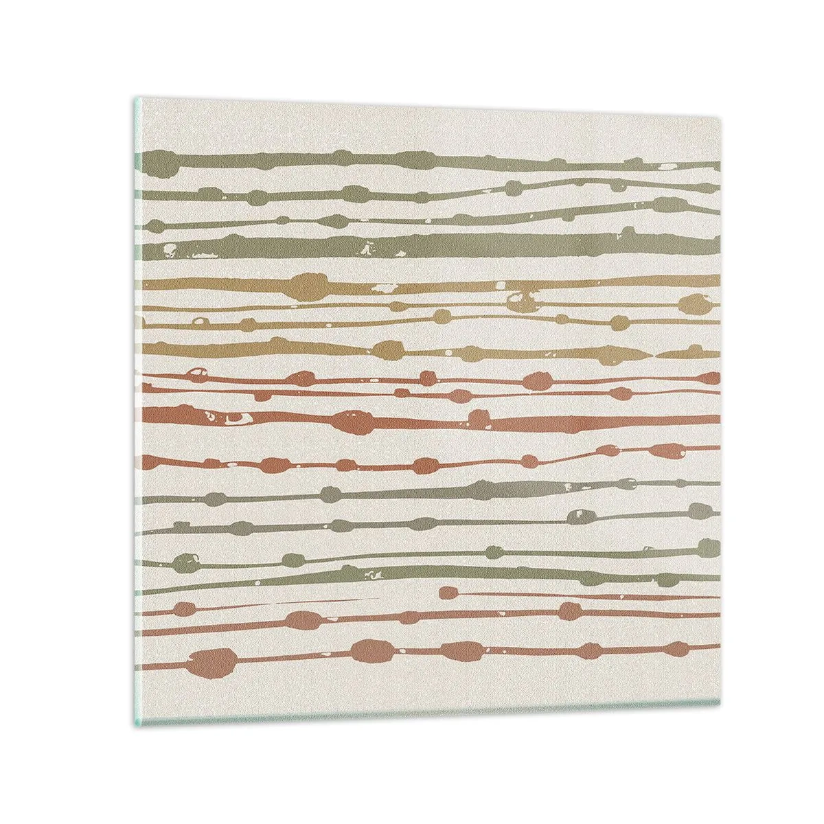 Quadro su vetro - La notazione musicale dei colori - 50x50 cm