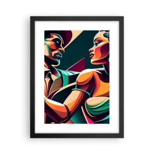 Poster in cornice nera - Al ritmo del cuore - 30x40 cm