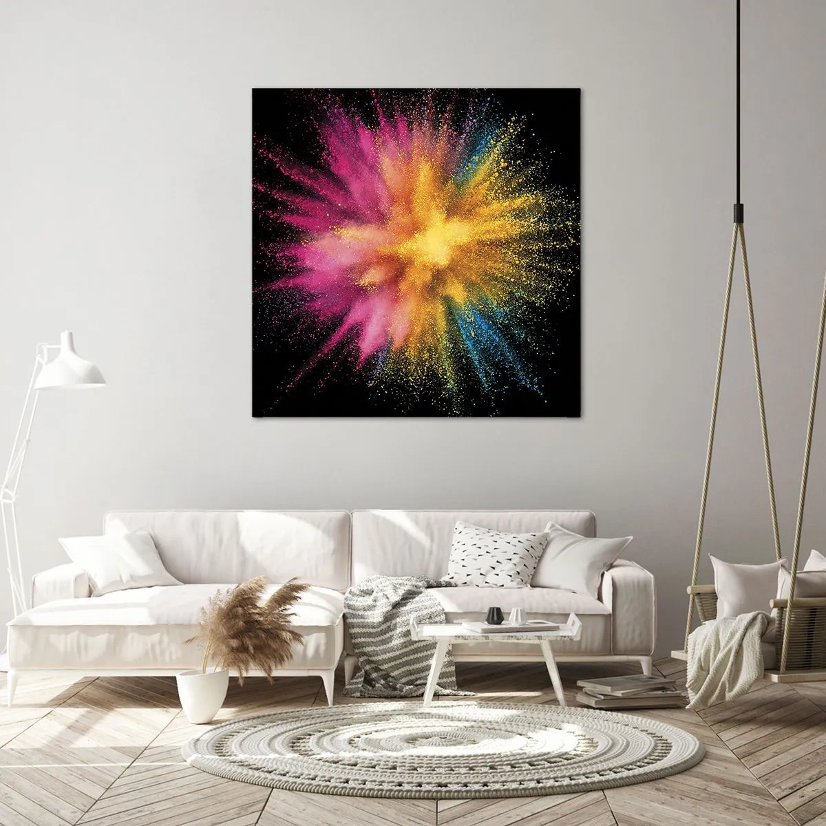 Quadro su tela - Stampe su Tela - La nascita dei colori - 30x30 cm