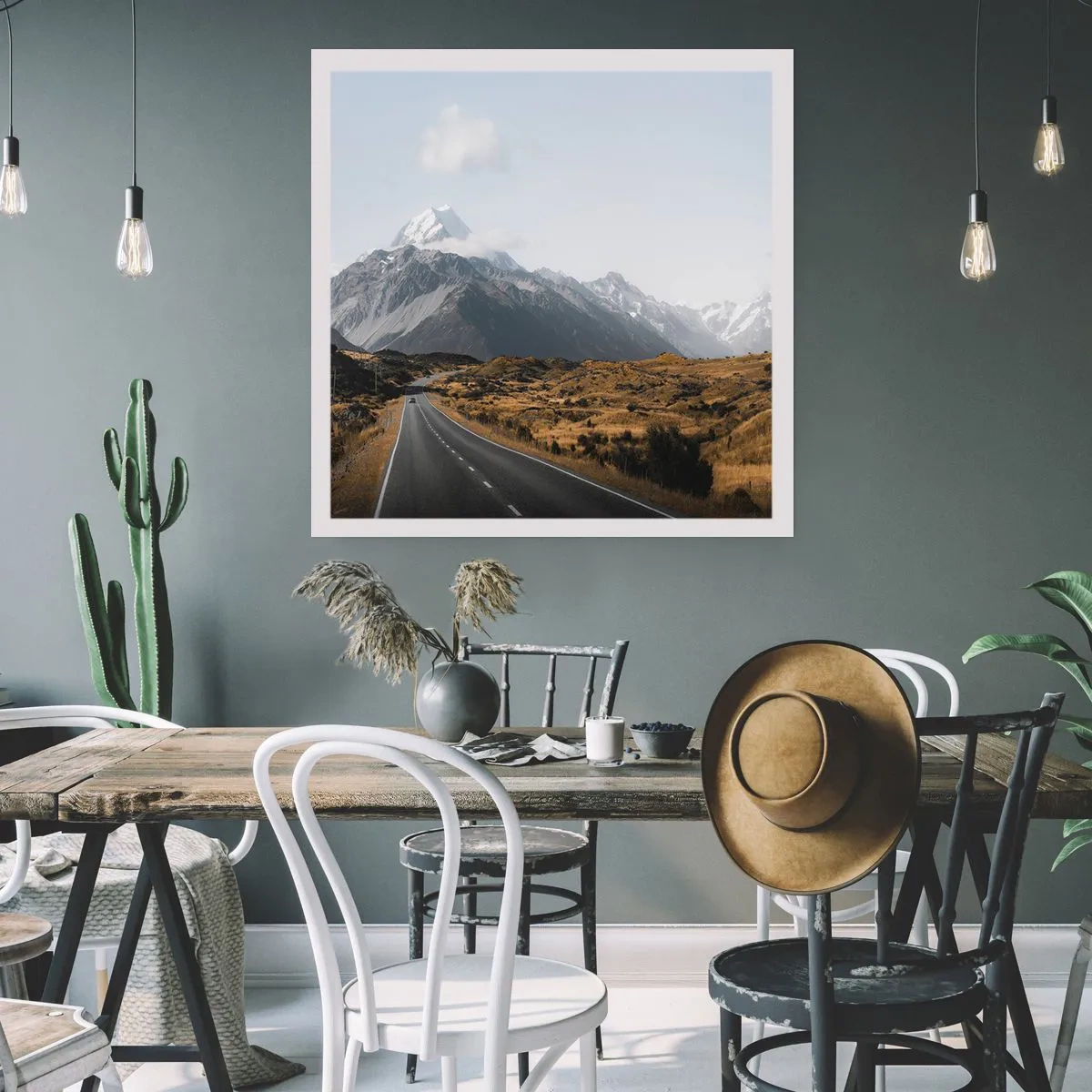 Poster - Via verso il cuore dei monti - 50x50 cm