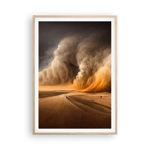 Poster in cornice rovere chiaro - L'ira del deserto - 70x100 cm