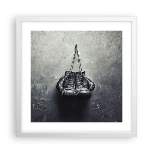 Poster in cornice bianca - Tempo di lotte e tempo di pace - 40x40 cm