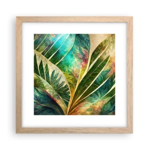 Poster in cornice rovere chiaro - I colori dei tropici - 30x30 cm