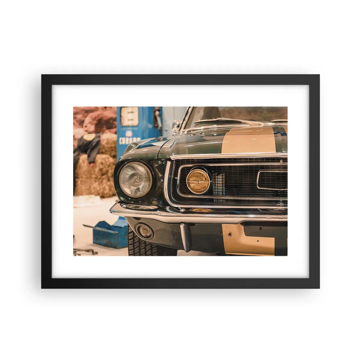 Poster in cornice nera - Incontro con la leggenda - 40x30 cm