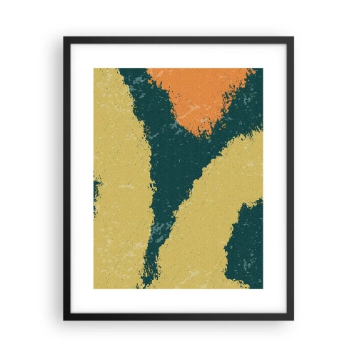 Poster in cornice nera - Astrazione: movimento lento - 40x50 cm