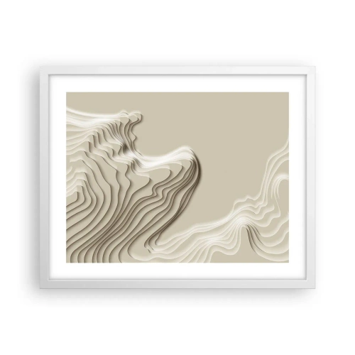 Poster in cornice bianca - La topografia dell'arte - 50x40 cm